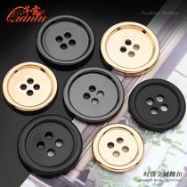 High-grade metal round button for men and women suit sweater coat Joker shirt decoration golden round large button
