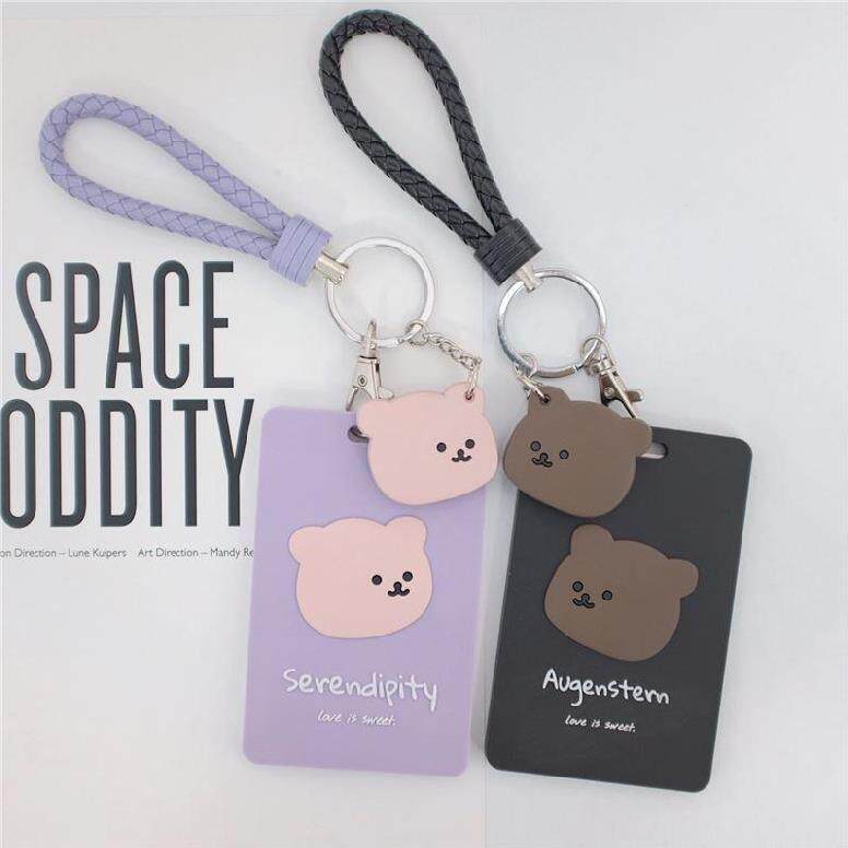 Cartoon Protective case Traffic Card Primary School Men's Women's Card Set ins Employee Card Staffers Metro Card Cute Meal