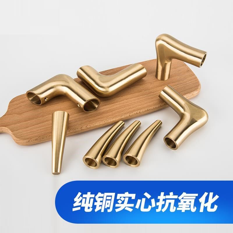 Pure Copper Foot Sleeve Chair Sofa Decoration Bag Corner Armrest Wrapped Edge Red Wood Furniture Corner Guard Chinese Antique Bronze Accessories-Taobao