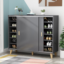 Multi-layer shoe cabinet push-pull door shoe rack home entrance hall storage porch large capacity space saving corridor dust-proof