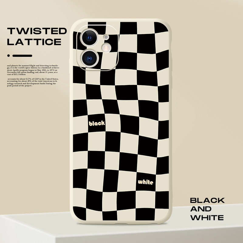 Suitable for Apple 13 mobile phone protection shell original iPhone12 full package 11 grid Pro white max silicone XSMAX anti-fall xr personality 7 8plus creative tide m