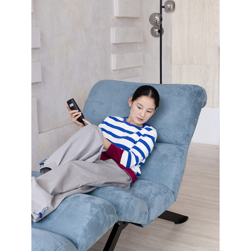 Ruonai Upgraded 3.0 Electric Single Sofa/ Any Angle Levitation + Airbag Massage Suede Sofa Chair