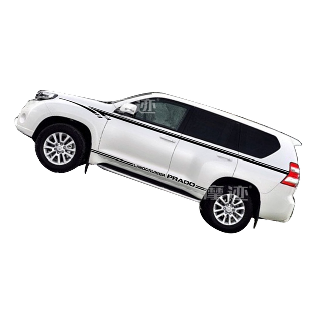 Suitable for Toyota Prado car stickers, domineering special body color strips and waistline stickers, modified decorative latte art