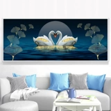 Современный праздничнный лебедь ручной работы, простой и элегантный дизайн, 2020, с вышивкой