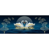 Современный праздничнный лебедь ручной работы, простой и элегантный дизайн, 2020, с вышивкой