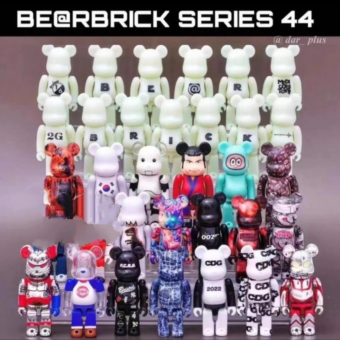 BE@RBRICK 44代盲盒Artist系列積木熊限量隱藏款關節可動擺件