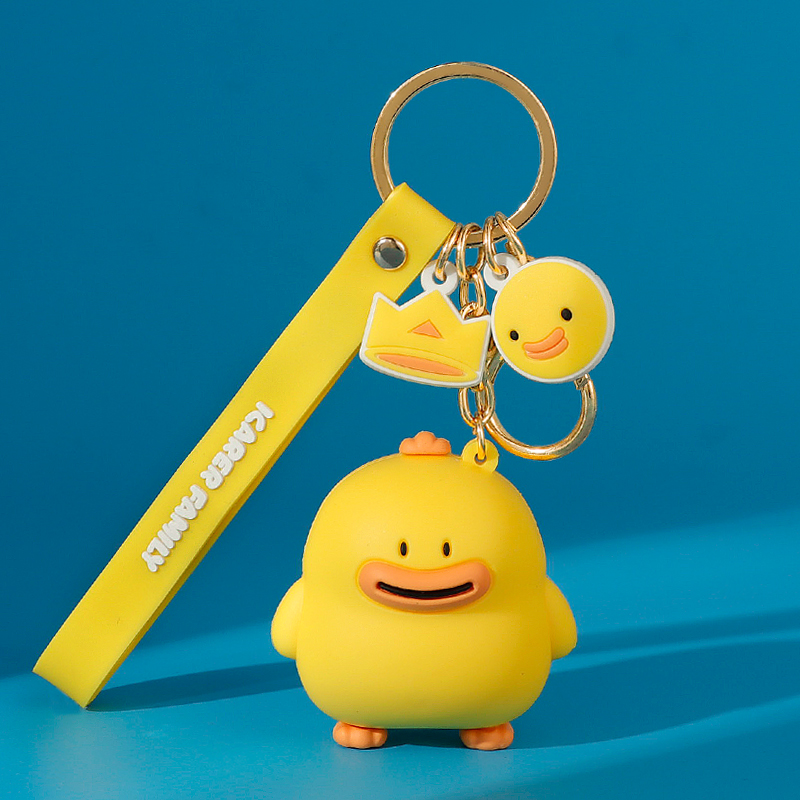 Cartoon Dude Hanging Net Red Key Close Personality Lock Circle Car Chain Lovely Giving Friends Gift