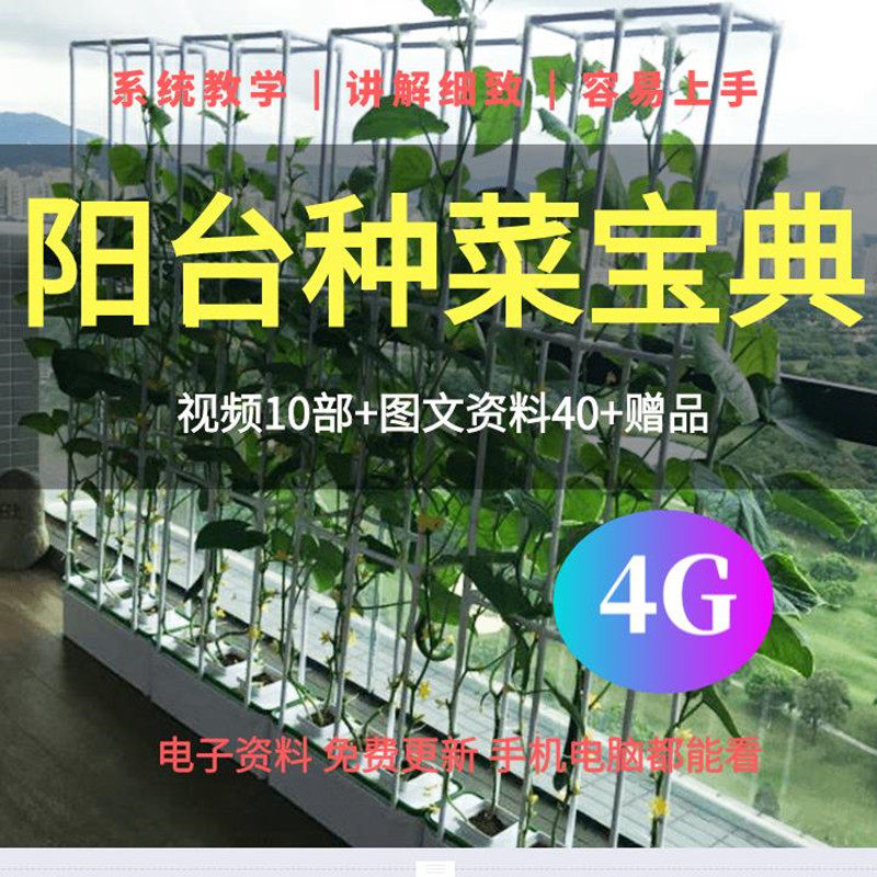 Balcony Vegetables Technical Information Garden Vegetables Potted Fruits and Flowers Soilless Cultivation Hydroponics Video Tutorial Daquan