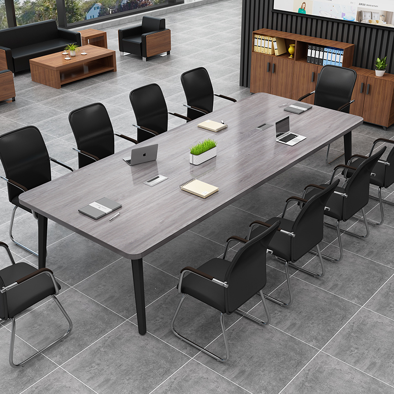 Conference table minimalist modern long table small negotiation desk training desk staff strip table and chair combination bench