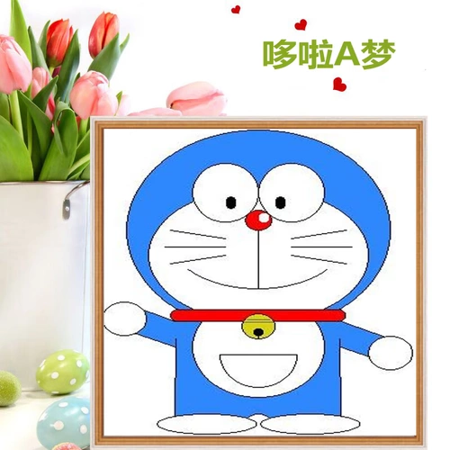 Cross -STITCH 2020 Новая спальня полуавтораня Doraemon Mouna Cat Детская комната Небольшие части небольшой вышивки, простая вышивка