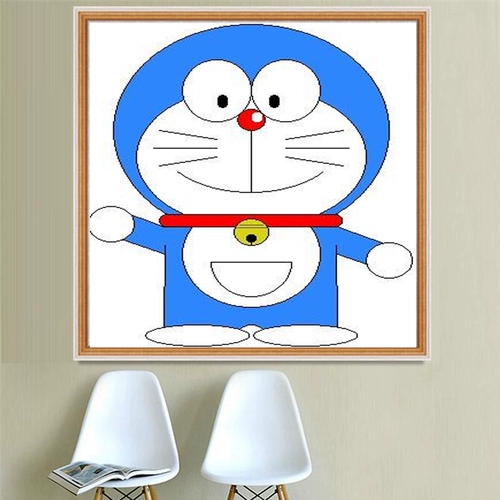 Cross -STITCH 2020 Новая спальня полуавтораня Doraemon Mouna Cat Детская комната Небольшие части небольшой вышивки, простая вышивка