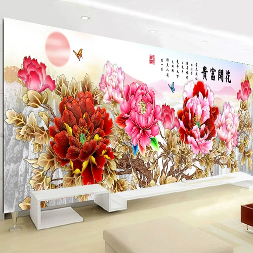 Cross -STITCH Вышивка 2021 Новая гостиная цветы цветут богатая и полная вышивка, отличная атмосфера вышивки, вышивка ручной работы 2020