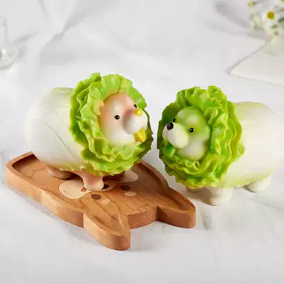 Cabbage dog model Nuoan with the same spoof birthday gift creative cute decoration doll to send male and female friends graduation season