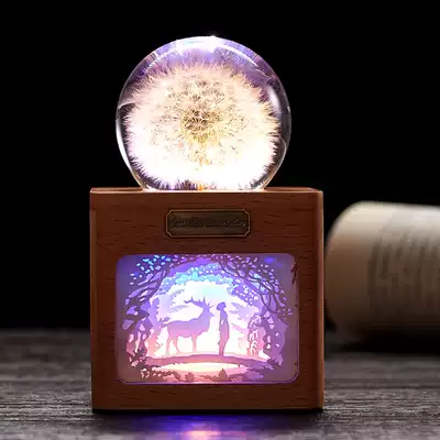 Dandelion rules crystal ball night lights ornaments creative graduates day lovers wedding gifts to send couples Christmas