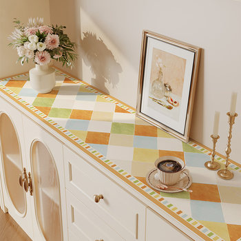 Modern american sideboard table mat tv cabinet table cloth countertop mat shoe cabinet wine cabinet anti-dirty pad porch desktop mat Modern american sideboard table mat tv cabinet table cloth countertop mat shoe cabinet wine cabinet anti-dirty pad porch desktop mat