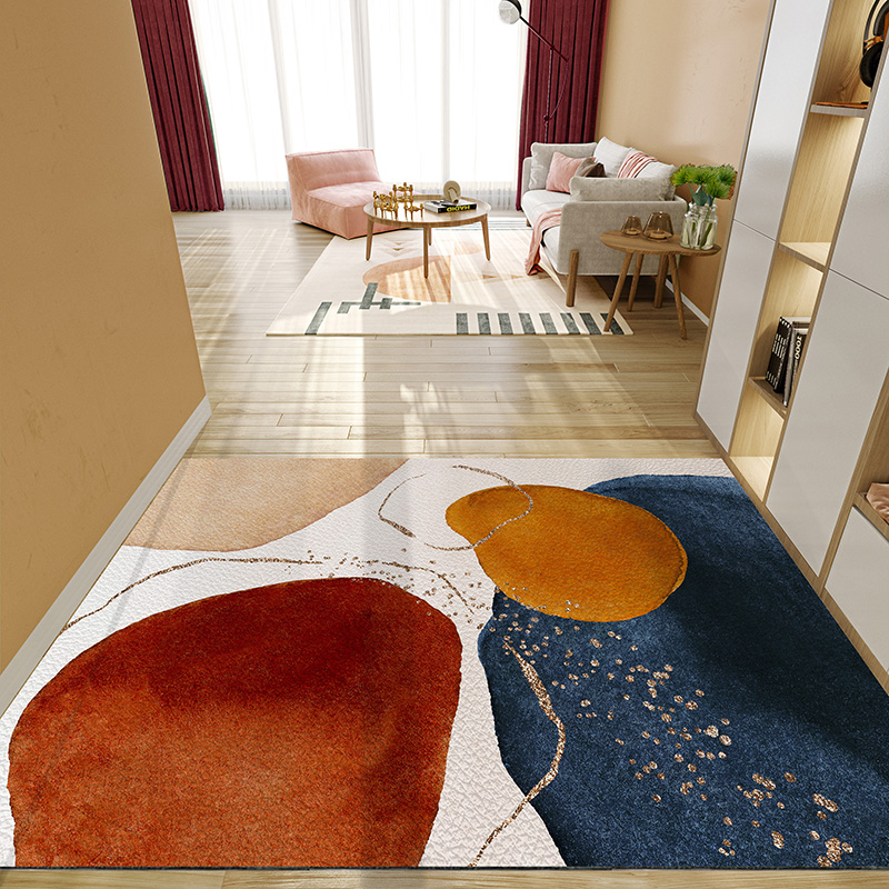 Nordic ins abstract entry door entry door no-clean floor mat home foyer door can be cut foot mat carpet pvc