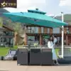 Outdoor parasol Garden umbrella Solar LED light bar Roman umbrella Large outdoor garden terrace watchtower umbrella