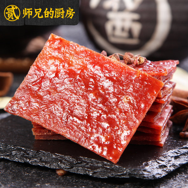 贰师兄的厨房 靖江猪肉脯 100g*3件 双重优惠折后￥18.6包邮 3味可选