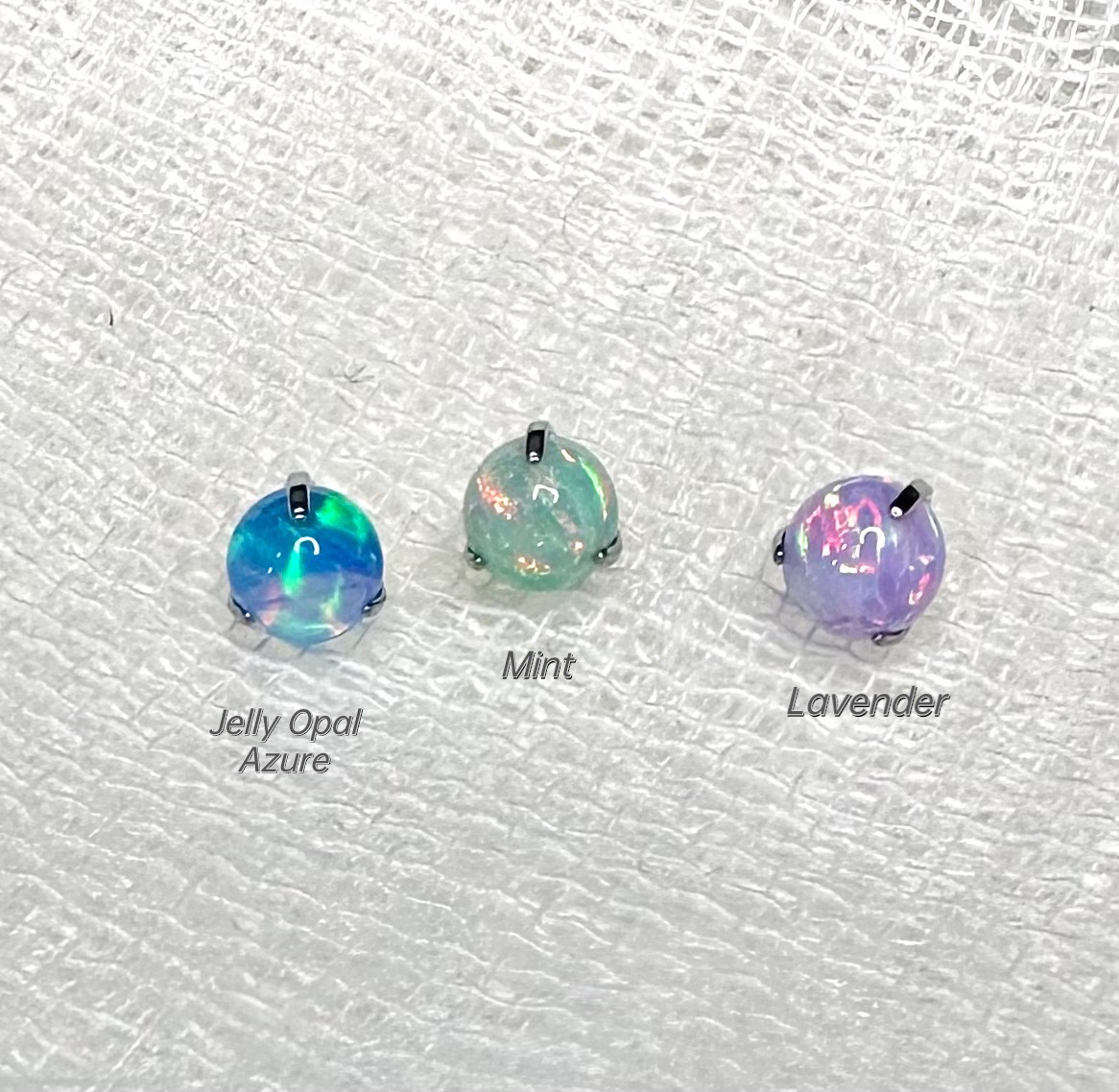 16G 4mm jelly Australian treasure ball claw inlaid with high-quality fiery ear cochlear lip nail-Taobao