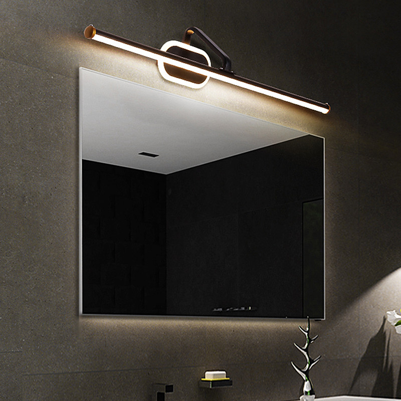 Mirror front light bathroom mirror cabinet light led non-hole wash wall lamp Nordic toilet toilet mirror light