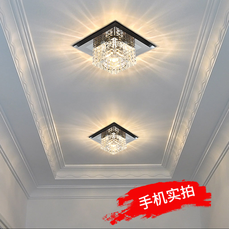 Cylinder Light Living Room Ceiling ceiling lamp Spotlight Hole Light in the house Lamp Genguan Light Creative Corridor Water Crystal Light Corridor Light