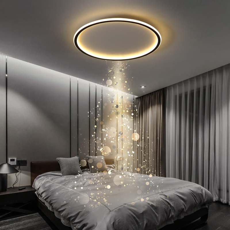 Bedroom lamp Nordic suction light main bedroom light round balcony light Three-room Two-hall full house combined package lamp