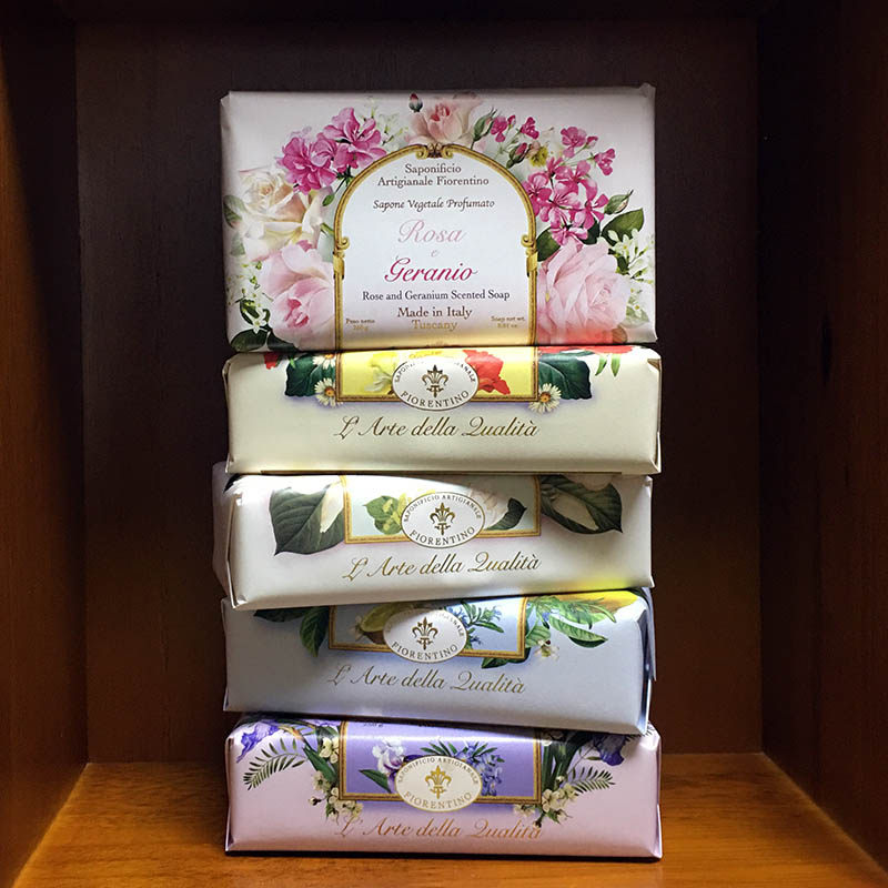 Italy imported rose geranium women's special perfume soap bath soap long-lasting fragrance bath wash face