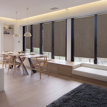 Rolling curtain curtain kitchen bathroom toilet blackout waterproof lifting non-perforated installation window shading