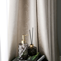 2021 New light luxury curtain bedroom Nordic simple modern shading high-end American living room golden high-end