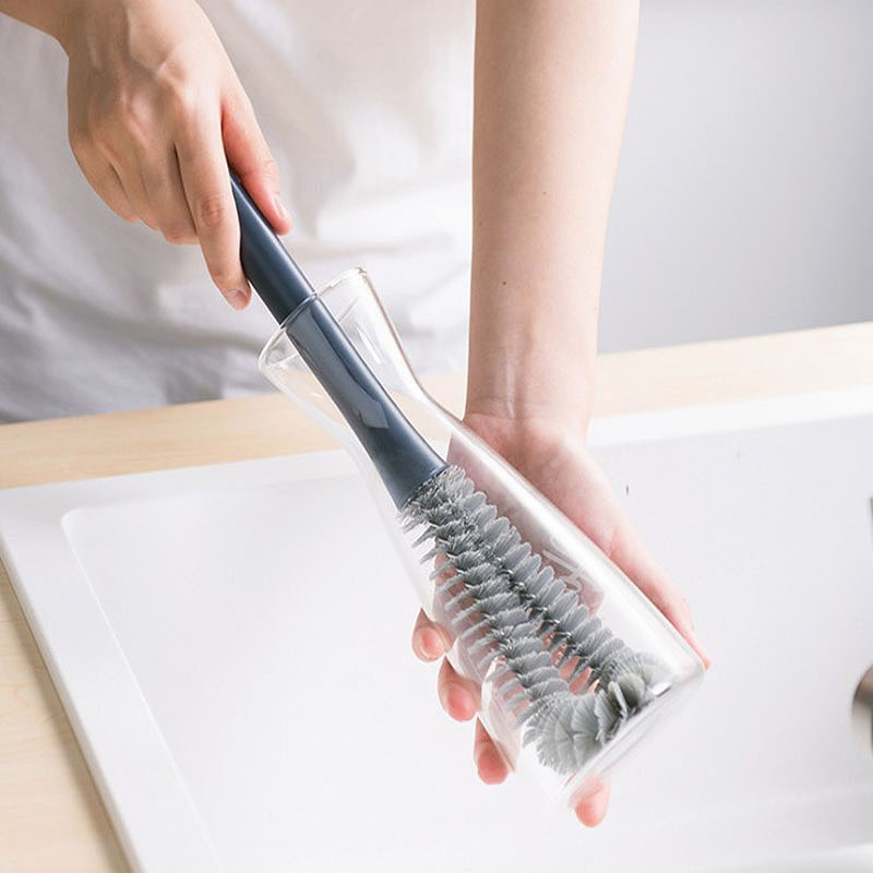Long Handle Cup Brush No Dead Angle Wash Cup God Instrumental Bottle Brush Insulation Cup Decontamination Brush Cleaning Brush Suit