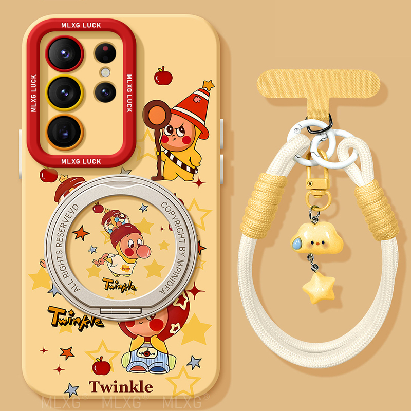 Cute Doll Phone Case Suitable for Samsung S25 Ultra, New Women's Model S24 Ultra Silicone, S24+ High-End Feel, S25+ Full Coverage, S23 Ultra Creative, S26 Super Pretty, S22 Shockproof, Super Popular