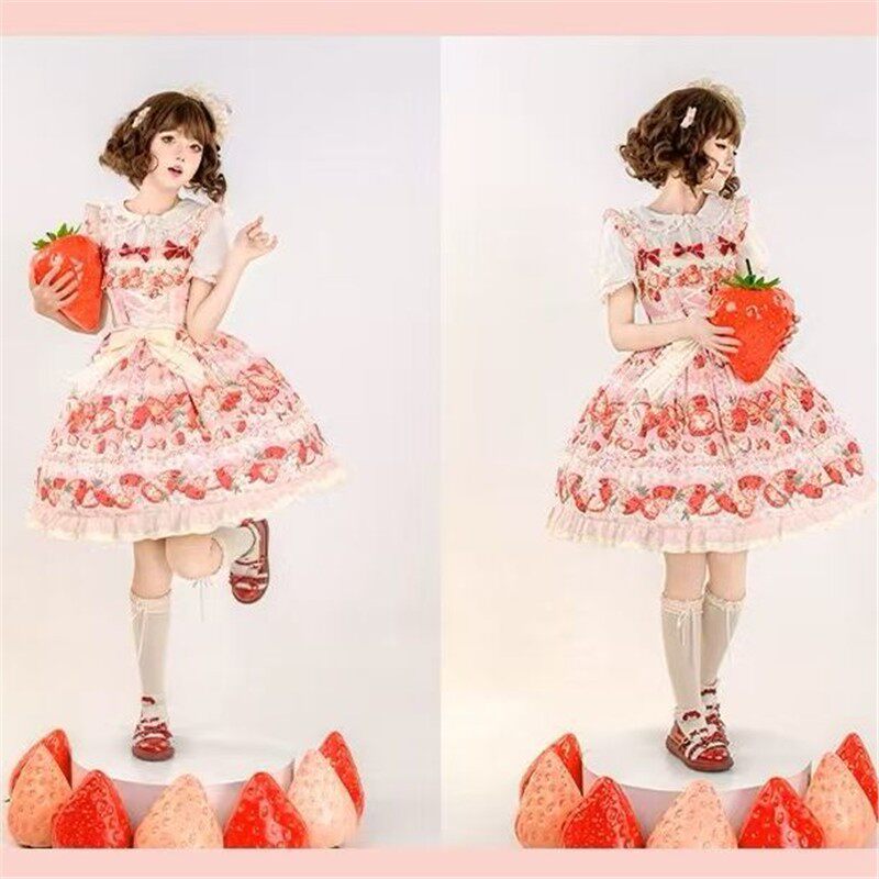 🍓草莓空想曲JK制服连衣裙,甜系女孩必入!👗-lolita洛丽塔连衣裙-淘宝好物网