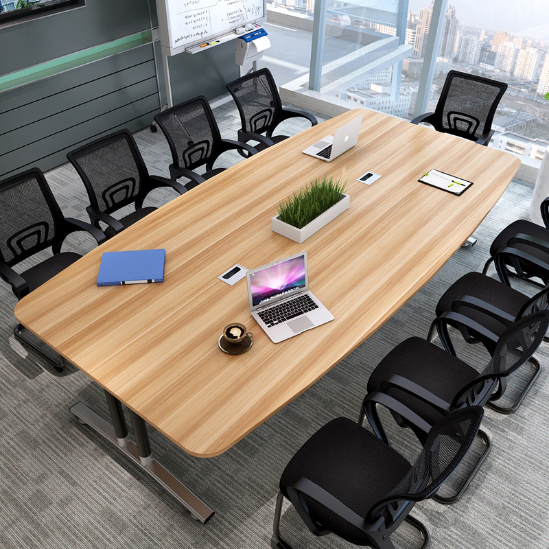 Conference table long table simple modern small training negotiation table staff office furniture table and chair combination long table