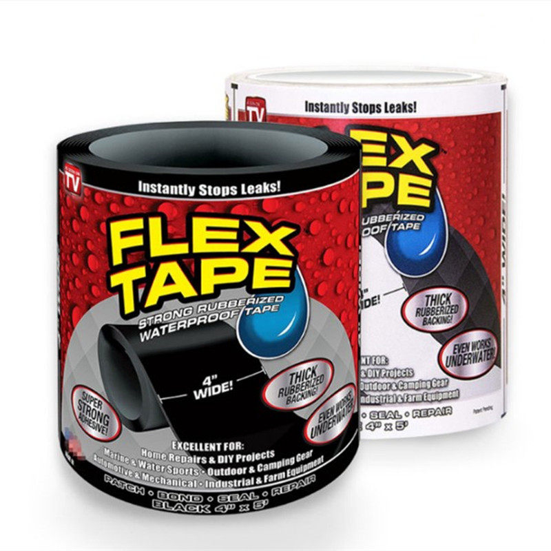 FlexTape tape vibrato artifact paste under the water pipe strong sticky waterproof tape iron pipe plastic bucket tile leak patch