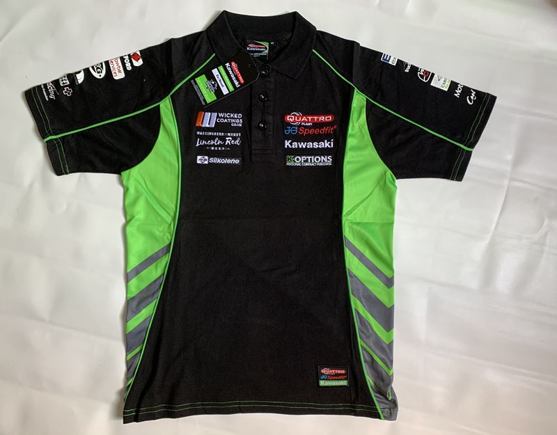 New Ferris speed dry T-shirt suitable for Kawasaki race car wear short sleeve speed dry race car suit MOTOGP off-road car suit