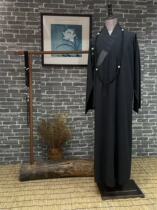 Qi Xin Monk Clothes Summer Thin Tencel Wool Long Gown Black Gray Gown Uniform Monk Clothes for Men and Women 7066