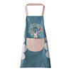 Cartoon Cute Wreath Rabbit Waterproof Coral Fleece Apron for Wiping Hands, Cooking, Doing Housework, Workwear