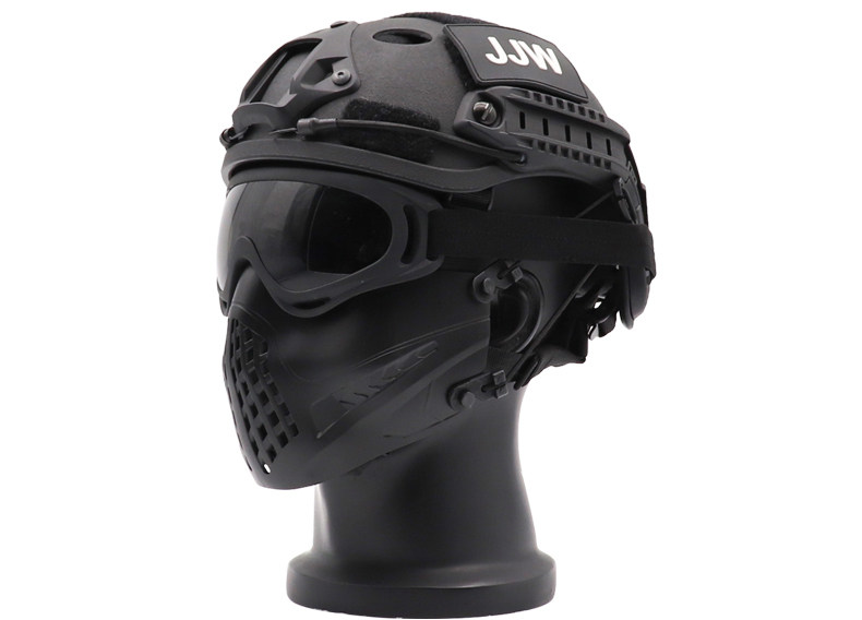 Abs Kinder taktischer leichter Helm Airsoft cs Outdoor-Sport training 53-55cm weiß rot Kopf bedeckung shelm – Detail 12