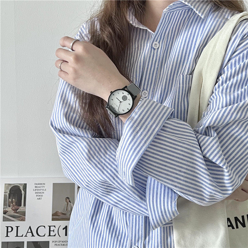 Minimalist Women's Quartz Watch With Silicone Strap For Girls_voghion.com