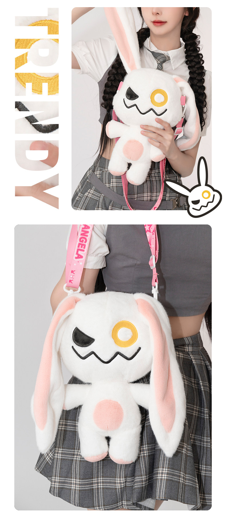 送料無料】超大容量 かわいい人形 モバイルパワーぬいぐるみランドセル