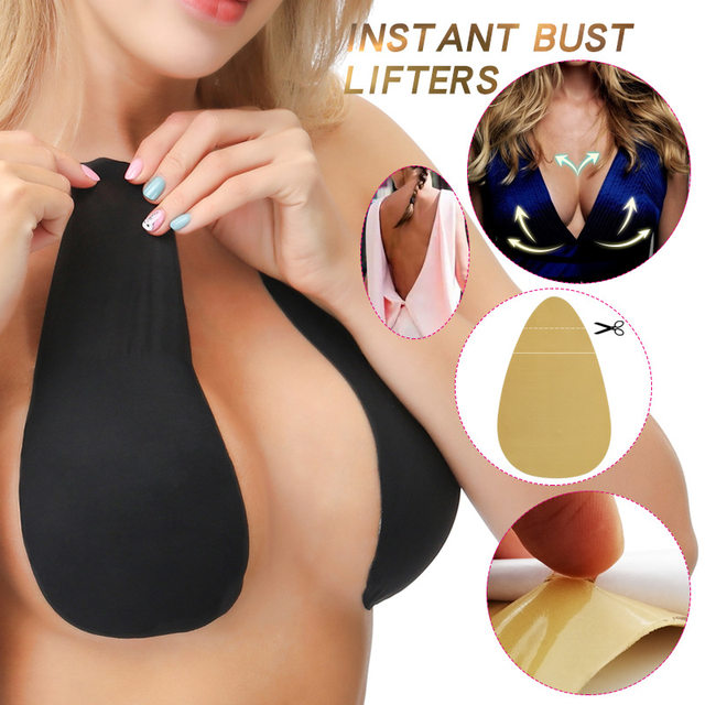 Invisible tape invisible tape silicone breathable water droplets anti-bulge  anti-sagging breast lift tape