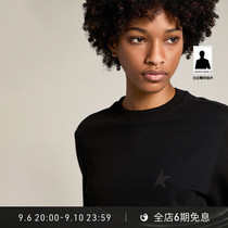 Golden Goose Womens Star Collection Star Cotton Crew Neck Long Sleeve Pullover Sweatshirt