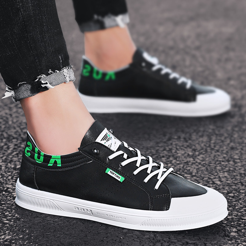 Small White Shoes Summer Breathable Men's Shoes Casual Shoes Outdoor Male Trends Korean Wind Personality Fashion Shoes 100 Hitch Sports Tide Shoes