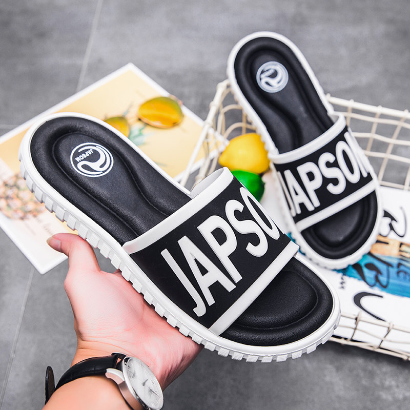 Summer Trend European and American Fashion slippers male outside wearing non-slip thick bottom cool drag men's home Exterior Beach Sandals Sandals Shoes