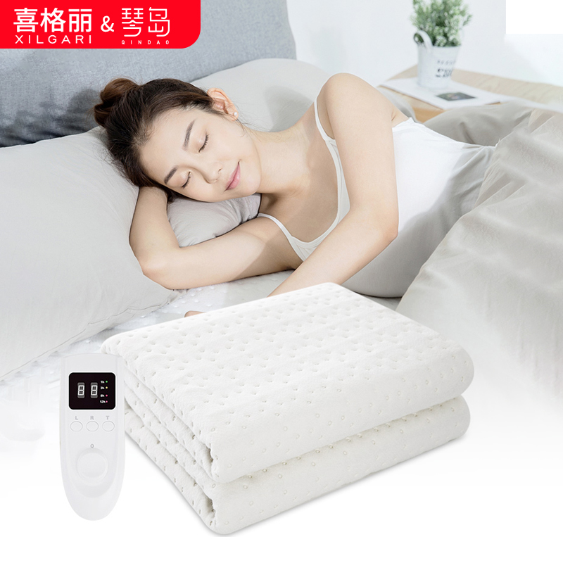 Qindao electric blanket single double double cut electric blanket in addition to moisture radiation without student dormitory safety home increase