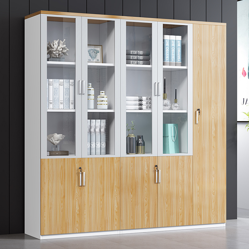 Office cabinet Information cabinet with lock storage Archives cabinet Wooden High Cabinet Boss Room Bookcase Changsha Cabinet