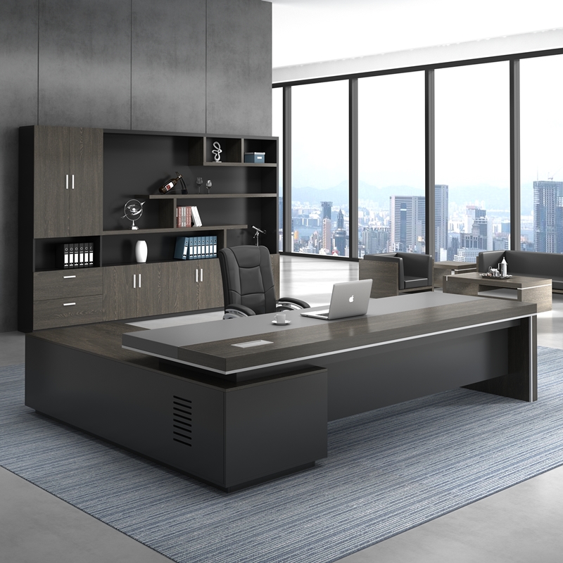 Boss Table Presidents Table Brief Modern Competent Table Desk Chair Composition Changsha Office Furniture Upscale Large Class Terrace