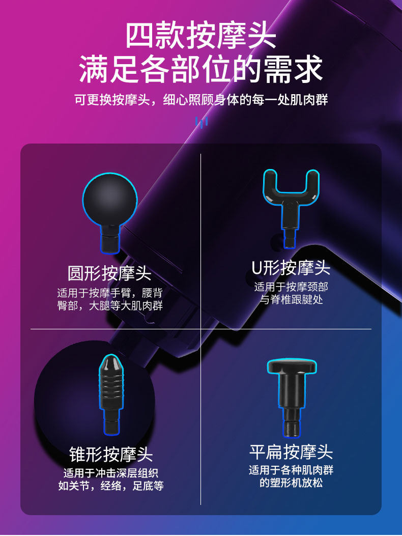 Массаж пушка 聚多尚品小米肌肉筋膜枪电动按摩枪健身理疗器放松家用按摩器 Bdbado