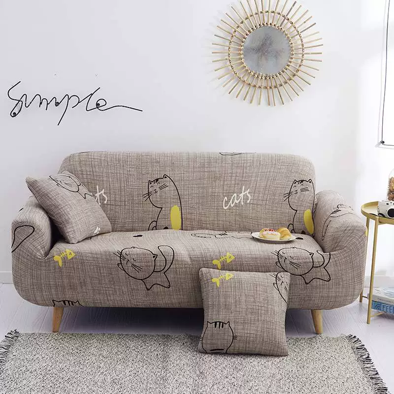 Bộ đa năng bọc bảo vệ ghế sofa chống trượt trọn gói Bốn mùa kết hợp vải bọc ghế sofa đa năng căng toàn bộ - Bảo vệ bụi