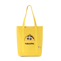 Genuine Crayon Shin canvas bag womens shoulder bag casual zipper student canvas bag ins simple bag Wanning